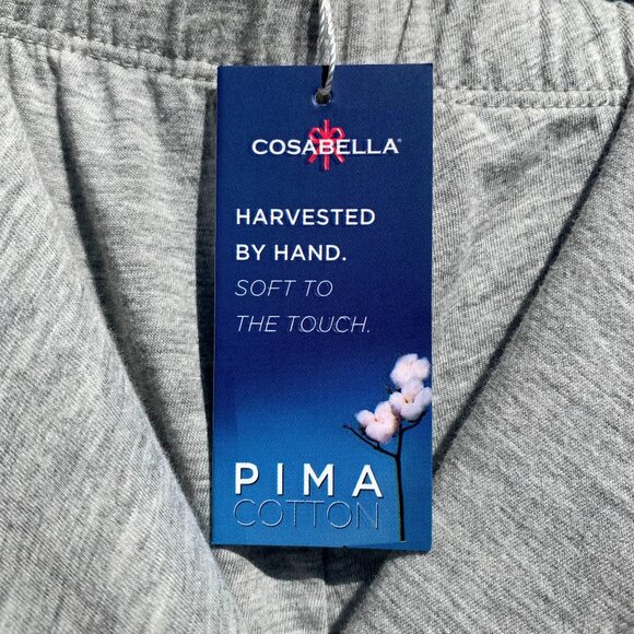 Women’s New Cosabella Bella Long Sleeve Pajama Set, Grey/Pink, 1X NWT - Picture 14 of 14